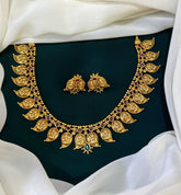 Multi Nakshi Mango Necklace with Earring - NN00124